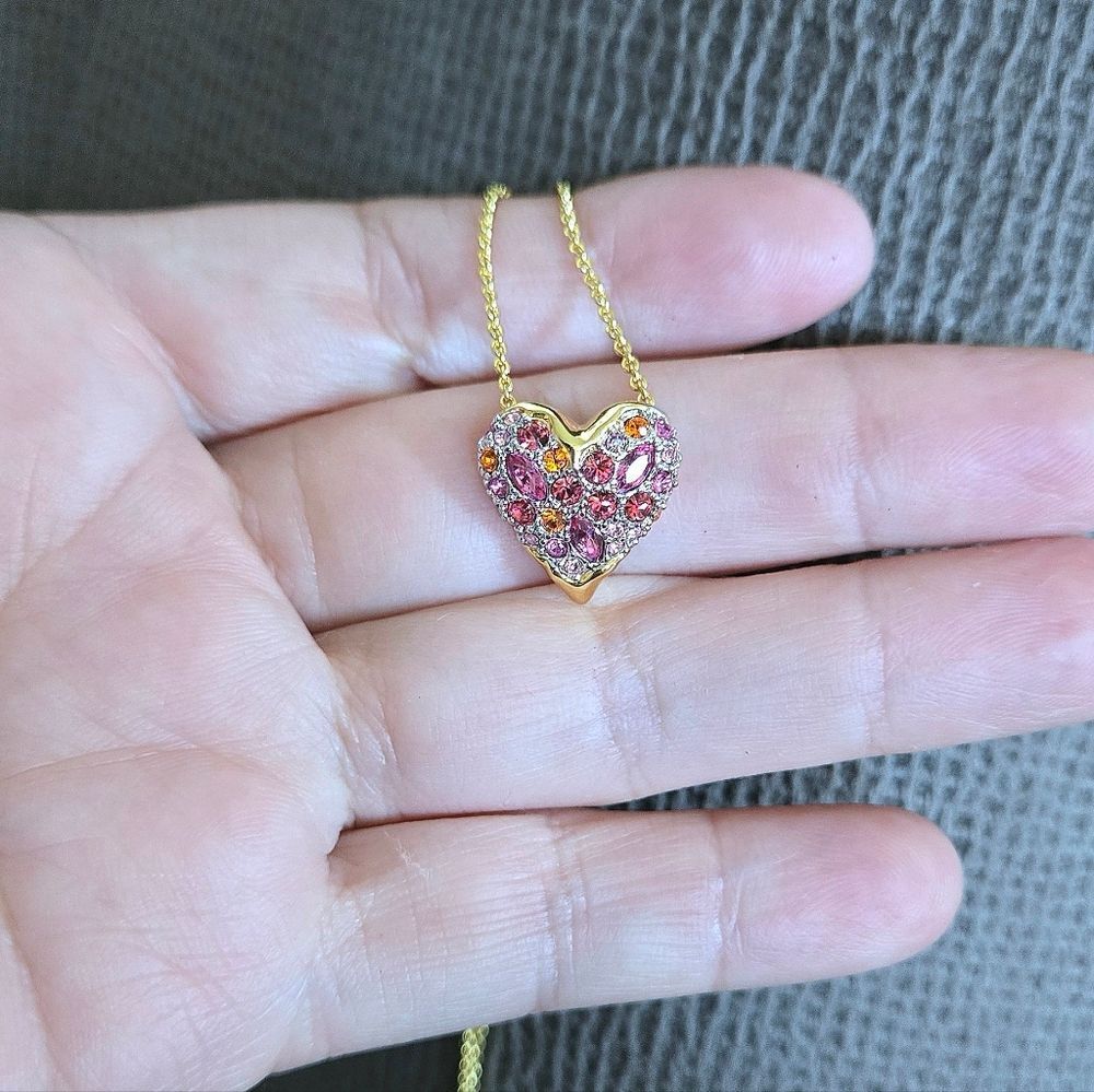 Alexis Bittar "Solanales" Crystal💎 Heart🩷 Pendant Necklace - NWT - Picture 3 of 16